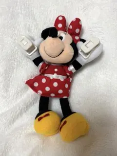 ミニーマウス クリップ付きぬいぐるみ
