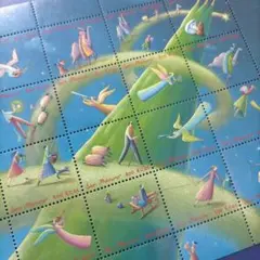 5525 外国切手 サンマリノ 2001年 クリスマス 16v入シート