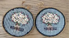 「希少」ビンテージ 美品 PINK HOUSE 花束刺繍ブローチのサムネイル
