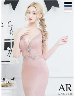 【Angel R/エンジェルアール】タイトロングドレス　ピンク