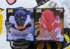 東宝怪獣シリーズ　 鎮座獣　EX　ゴジラ　1995　通常＆バーニングレッドカラー