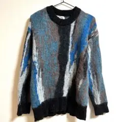 ザラ×メゾンスペシャル ZARA アブストラクトジャカードセーター アルパカ混