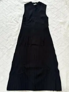 GU ノースリーブ リブ編み ロングワンピース