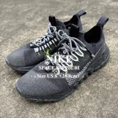 NIKE ナイキ スペースヒッピー 01 アンスラサイト ボルト 26.0cm