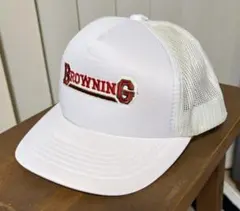 BROWNING 企業ロゴ　トラッカーキャップ白　YRタグ　80〜90s 希少のサムネイル