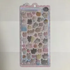 ふわふわドロップシール ねこねこふわふわ
