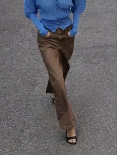 ZARA ワイドパンツ デニムパンツ