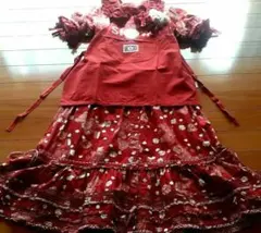 な*お様 【試着のみ】ピンクハウス 赤 ハートピコフリル 豪華段々