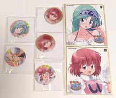 コナミ　ツインビー40周年くじ　色紙　缶バッジ　セット