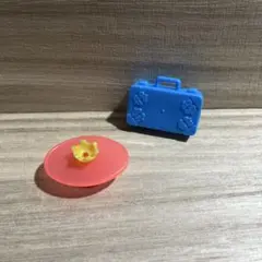 グリコのおまけ お花のテーブル トランク バック スーツケース 미니어처
