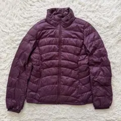 ユニクロ ダウン ジャケット 紫　パープル s