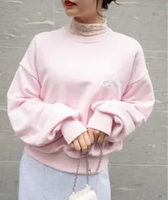 WEGO グラフィックプルオーバー ピンク トレーナー