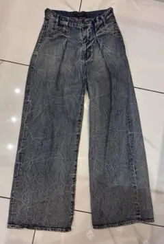 JEANASIS デニムパンツ ワイドシルエット Sサイズ　美品のサムネイル