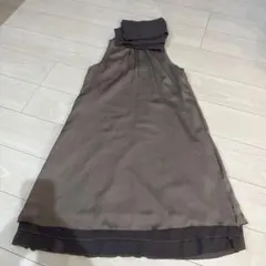 ブラウン系 ホルターネック ドレス