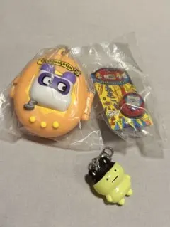たまごっち　ガチャガチャ　めじるしチャーム　指輪　スイングケース　セット