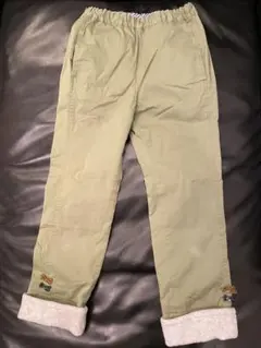 ファミリア オリーブグリーン長ズボン 140 裏起毛