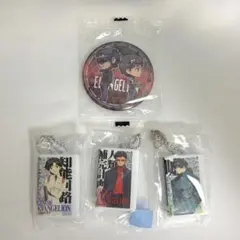 新世紀エヴァンゲリオン ビデオテープミニチャーム+ 缶バッジ碇ゲンドウ＆碇シンジ