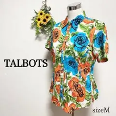 TALBOTS タルボット　薔薇柄半袖オープンシャツのサムネイル