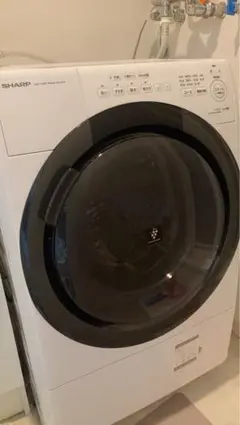 【2023年製送料込】SHARP ドラム式 洗濯乾燥機7kg ES-S7H-WR