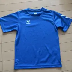 140 Tシャツ 青 ブルー hummel