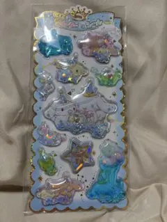 サンリオキャラクターズ　キラキラウォーターインシール　シナモロール