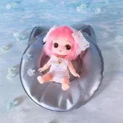ぷちリカちゃん服　魔法少女の休日♡水着　ピンクのサムネイル