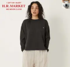 H.R.MARKET HエンブロイダリーラウンドヘムロングスリーブTシャツのサムネイル