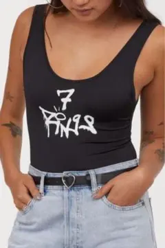 H &M 　Ariana Grande コラボ　7rings ボディスーツ