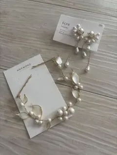 イヤリング パール ウェディング 前撮り 結婚式