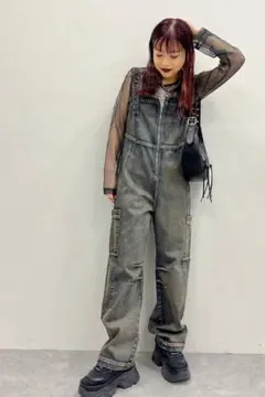 【美品】 JEANASIS デニムサロペット