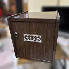 キャビネット サイドテーブル チェスト ラック ピンク 木製 家具 昭和