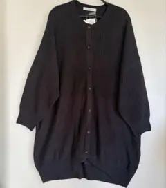 【未使用】アズノゥアズプラス ♪ゆるり切替コクーンニットカーディガン ブラウン