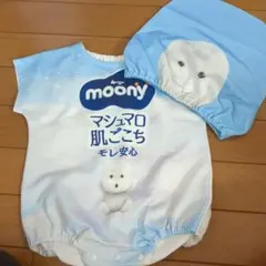 moony ムーニー ロンパース 帽子 セット　アカチャンホンポ