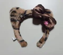 USJ　カチューシャ　ハローキティ　ヒョウ柄　ブラウン　茶　ユニバ