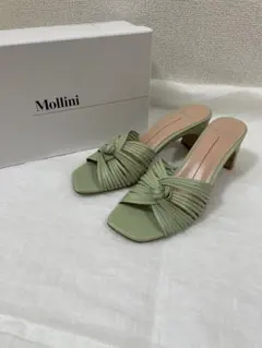 Mollini グリーン ミュール 中ヒール　EDIT. FOR LULUのサムネイル