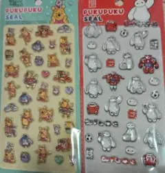 くまのプーさん＆ベイマックス ボンボンドロップシールセット