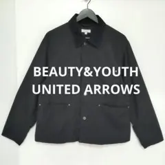 ユナイテッドアローズ◆メンズ／薄手 シャツジャケット【S】濃紺／襟コーデュロイ