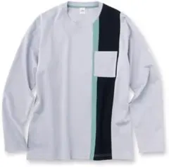 タケオキクチ 定価18700円 3色切替 胸ポケット付き長袖TシャツM　★12のサムネイル