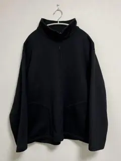 ハイネックジップアップジャケット ショートコート ブラック ノームコア モード