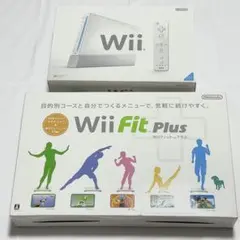 ニンテンドー Wii 本体 Wii Fit Plus セット
