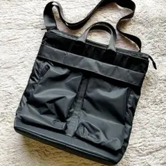 ヘルメットバッグ 美品 MUJI ブラック 2WAY 黒のサムネイル