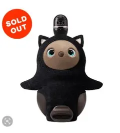 新品》LOVOT べースウェアねこみみニット ブラック（しっぽ付き 