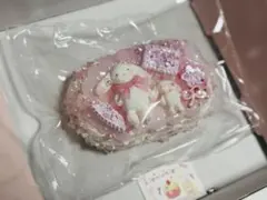 nienienie うさぎリボンケーキ ハート断面 水色 - メルカリ