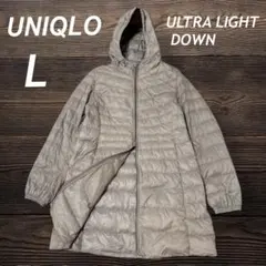 UNIQLO ウルトラライトダウンロングジャケット L フード (U88)☆#