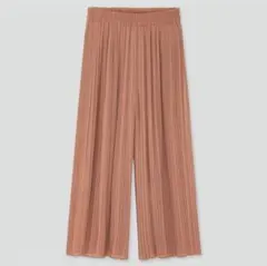 ☆UNIQLO☆シフォンプリーツスカートパンツ ブラウン XSサイズ