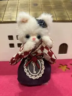 最終価格‼️海外作家様❤ぬいぐるみ　アートドール　テディベア　ネコ　ハンドメイド アートドール テディベア ぬいぐるみ 猫 ネコ 海外 アーティスト