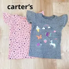 カーターズ 90cm 女の子 半袖 Tシャツ ノースリーブ トップス まとめ売り