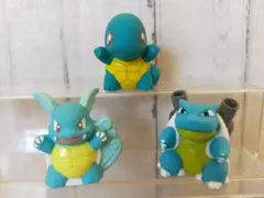 進化セット】 ゼニガメ カメール カメックス ポケモン ソフビ 指人形