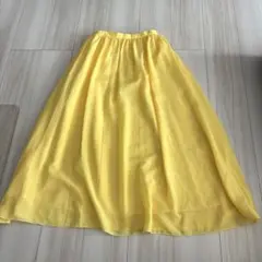 LEPSIM 黄色フレアロングスカート