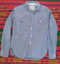 【FOB FACTORY】インディゴ染めギンガムチェックシャツ